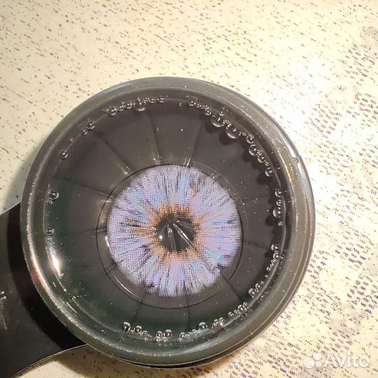 Линзы контактные цветные фиолетово-голубые