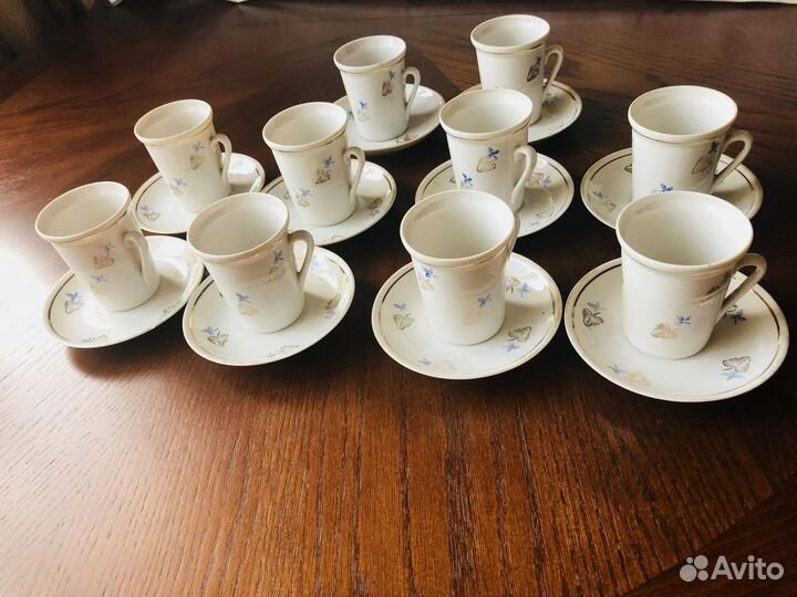 Антикварный кофейный набор на 10 персон