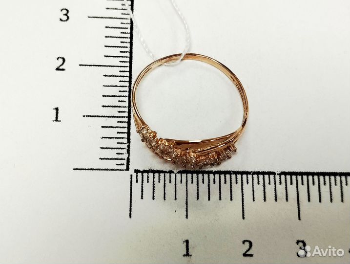Золотое кольцо с камнем 20р