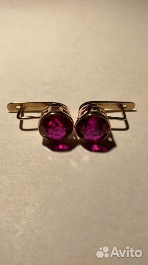 Серьги 5,4 гр. СССР 583 проба со звездой