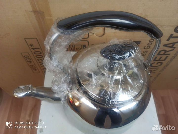 Чайник стальной новый