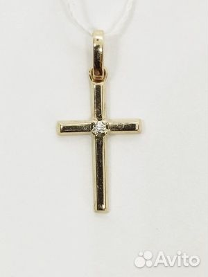 Золотая подвеска с камнем