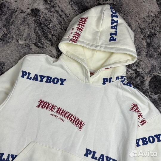 True religion x playboy hoodie оригинал