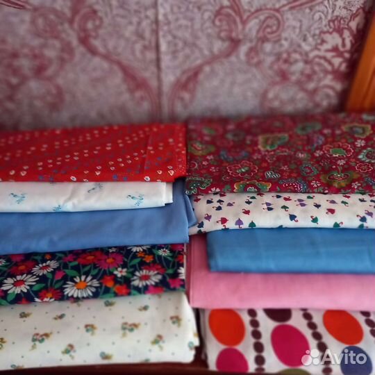 Отрез ткани сорочечной,плательной ссср.Винтаж