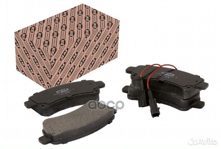 Колодки тормозные дисковые усиленные, с датчико
