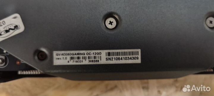 Видеокарта gigabyte GeForce RTX 3060 gaming OC