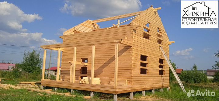 Дома срубы из бруса 8х8м строительство отделка