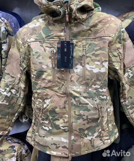 Ветровка демисезонная тактическая на флисе