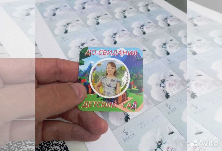 Объемные 3D стикеры, наклейки, заливка смолой