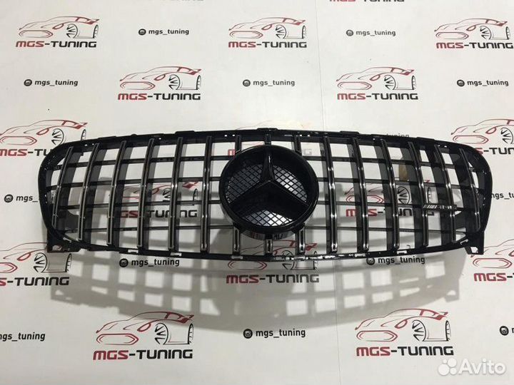 Решетка GLA GT Черная звезда 16-н.в. + AMG