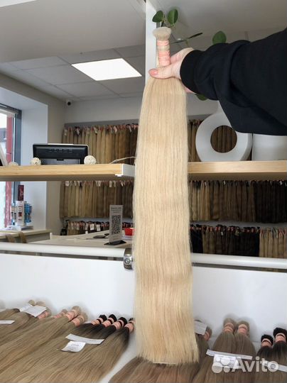 Волосы для наращивания блонд