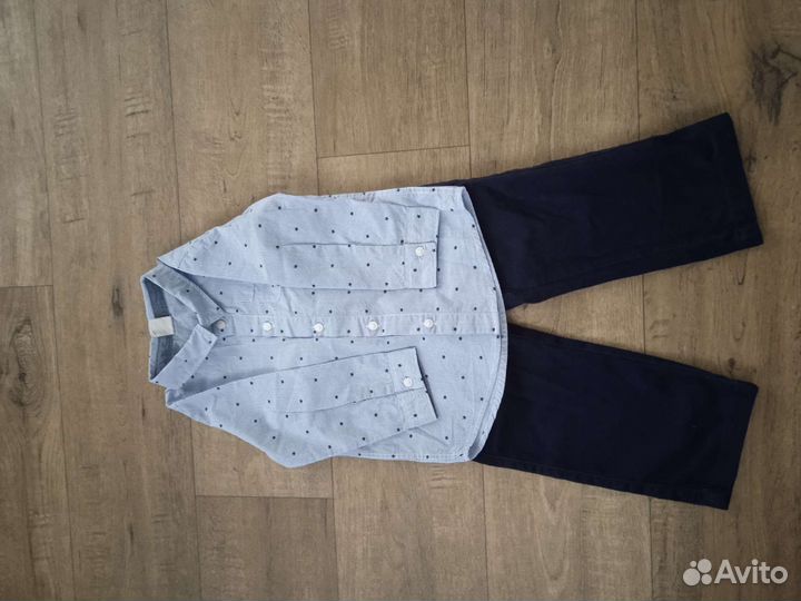 Рубашка Hm 92 и брюки gymboree