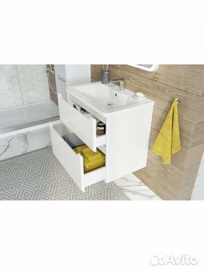 Тумба с раковиной для ванной новая