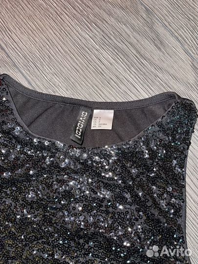 Топ в пайетках рубашка кофта