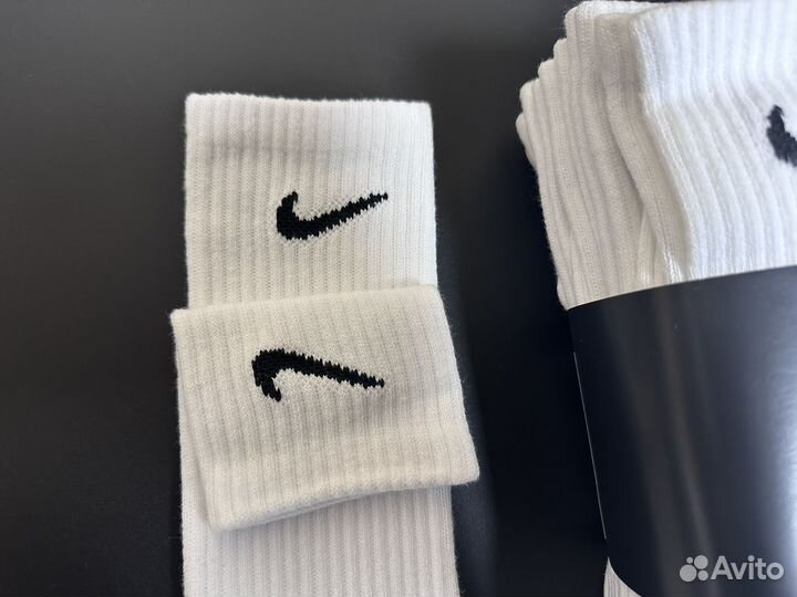 Носки nike белые высокие 10 пар