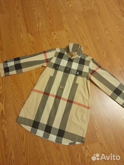 Burberry рубашка в клетку оригинал (128 см,8лет)