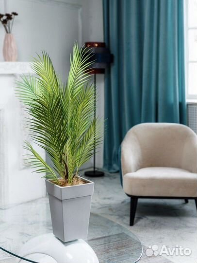 Пальма искусственная декоративная в кашпо Икеа