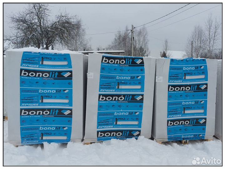 Газосиликатные блоки Bonolit с доставкой