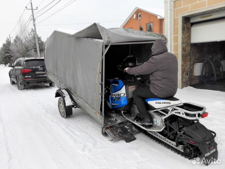 Прицеп для снегохода. Кузов 3,43м на 1,52м.Рассроч