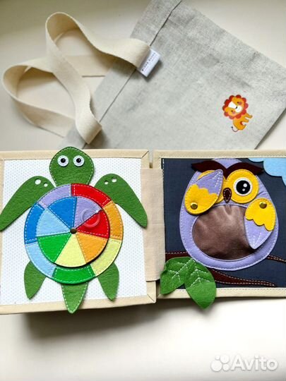 Развивающая книга из фетра