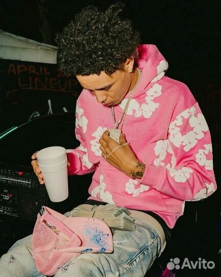 Худи Denim Tears розовая