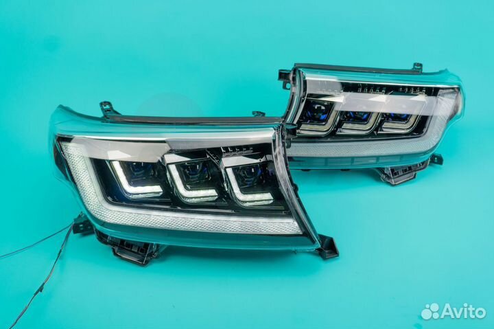 LED Фары Land Cruiser 200 2008 - 2015г LC300 Style