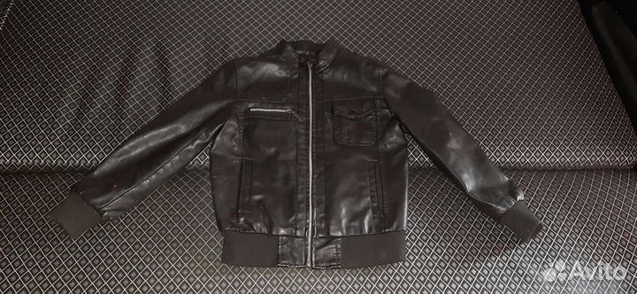 Кожаная куртка штаны 5-7 лет