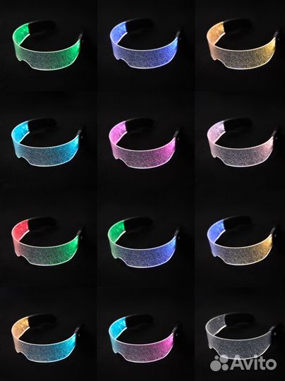 Светящиеся неоновые очки