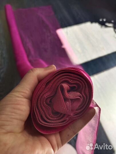 Ткань фатин с блестками