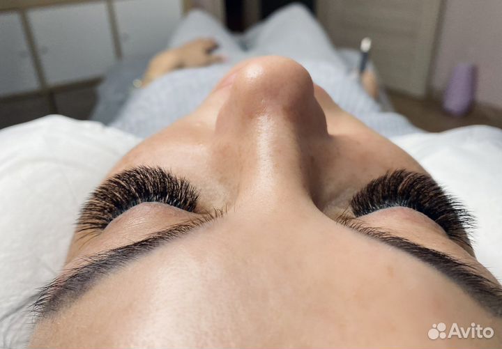 Наращивание ресниц, брови