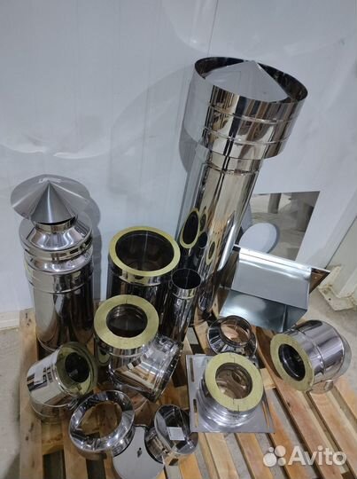 Дымоход Сэндвич-труба Для Дымохода 200х300, L-1м