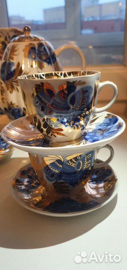 Кофейный сервиз Золотой сад, ссср, 1981 г