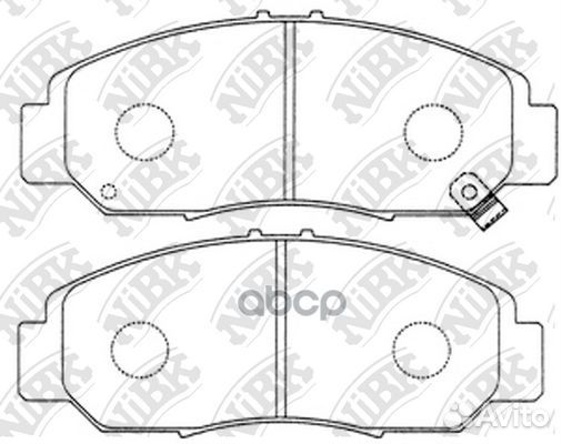 Колодки торм.пер. PN8465 NiBK