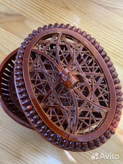 Шкатулка для украшений бамбуковая