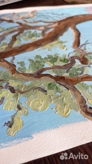 Картина маслом морской пейзаж