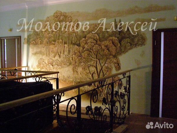 Роспись стен, потолков, барельеф, панно