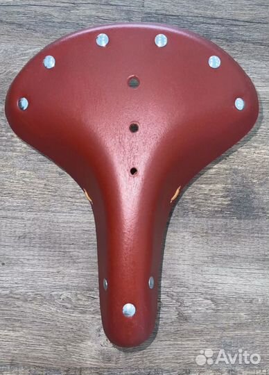 Седло для велосипеда кожаное