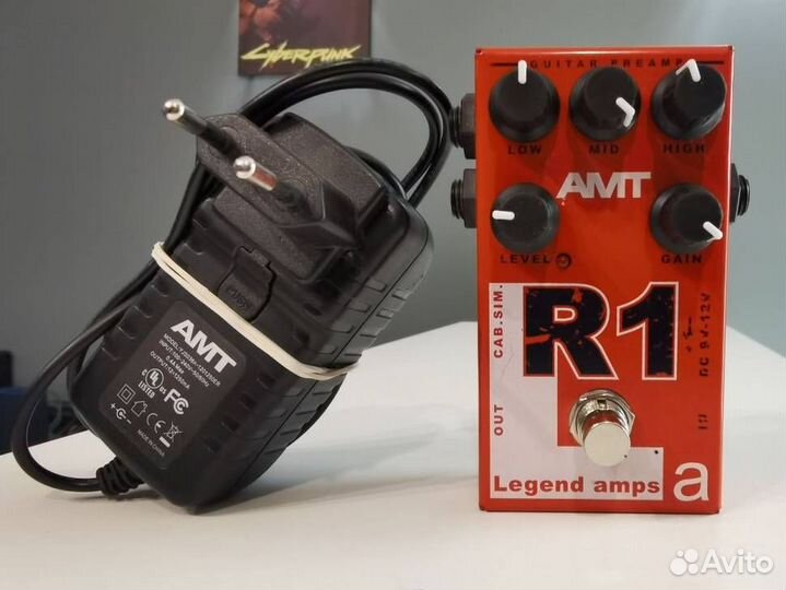 Amt R1 Legend Amps Гитарная Педаль + Блок Питания