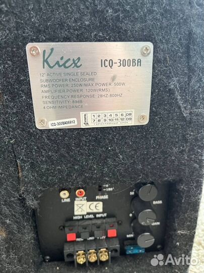 Сабвуфер Kicx ICQ-300BA цена