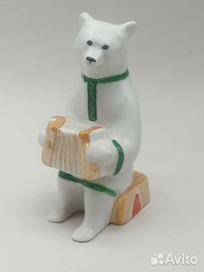 Медведь цирковой статуэтка Дулево СССР