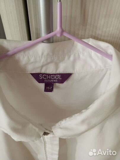 Рубашка школьная для девочки 152