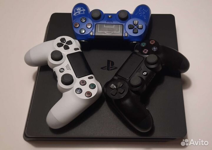 Playstation 4 slim + игры