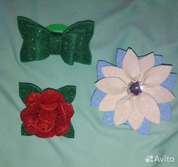 Резиночки для волос ручной работы