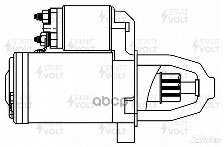 Стартер для а/м Mitsubishi Lancer X (07) /Colt