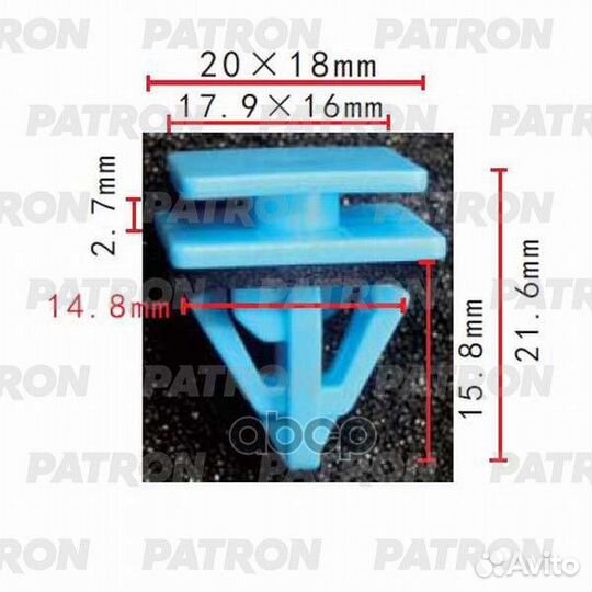 Клипса пластмассовая Hyundai, Kia применяемость