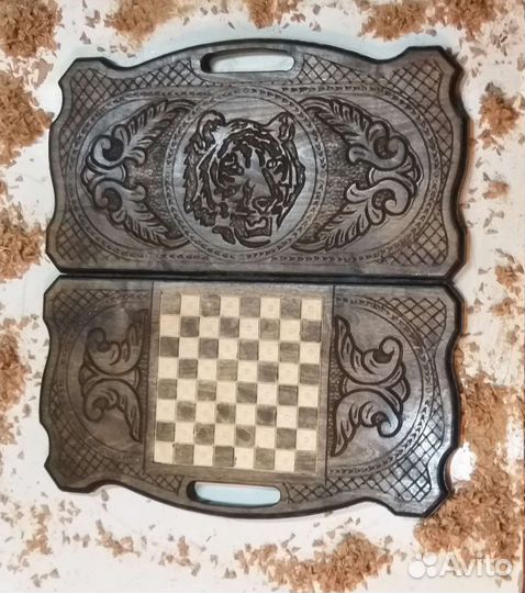 Нарды ручной работы резные