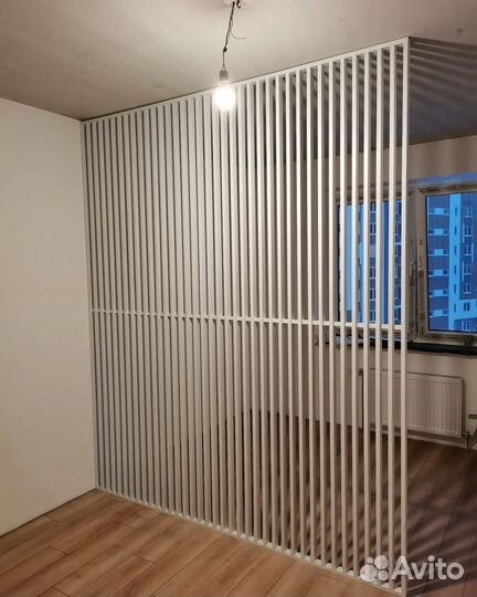 Перегородка для зонирования реечная