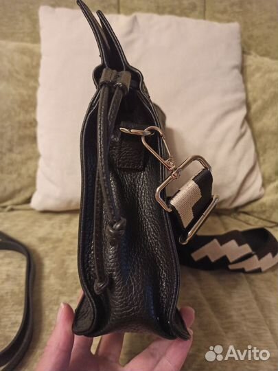 Сумка мешок натуральная кожа италия