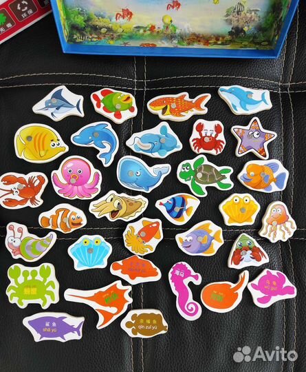 Деревянная магнитная рыбалка