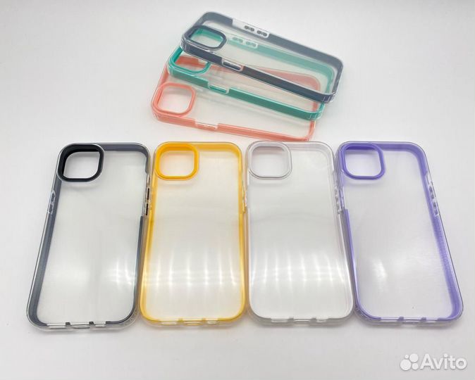 Чехол Радужный Прозрачный iPhone 11/12/13